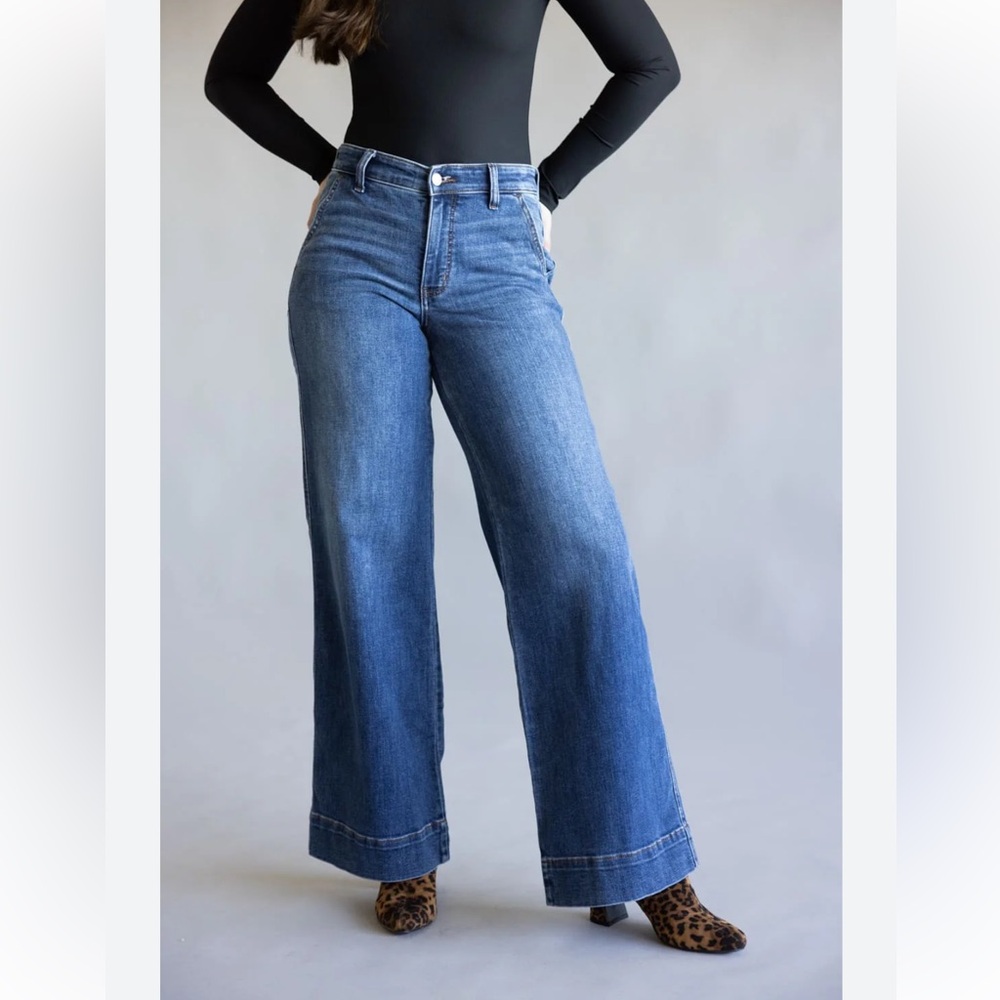 Maeve Anthropologie Wide Leg Jeans - Picture 3 of 5